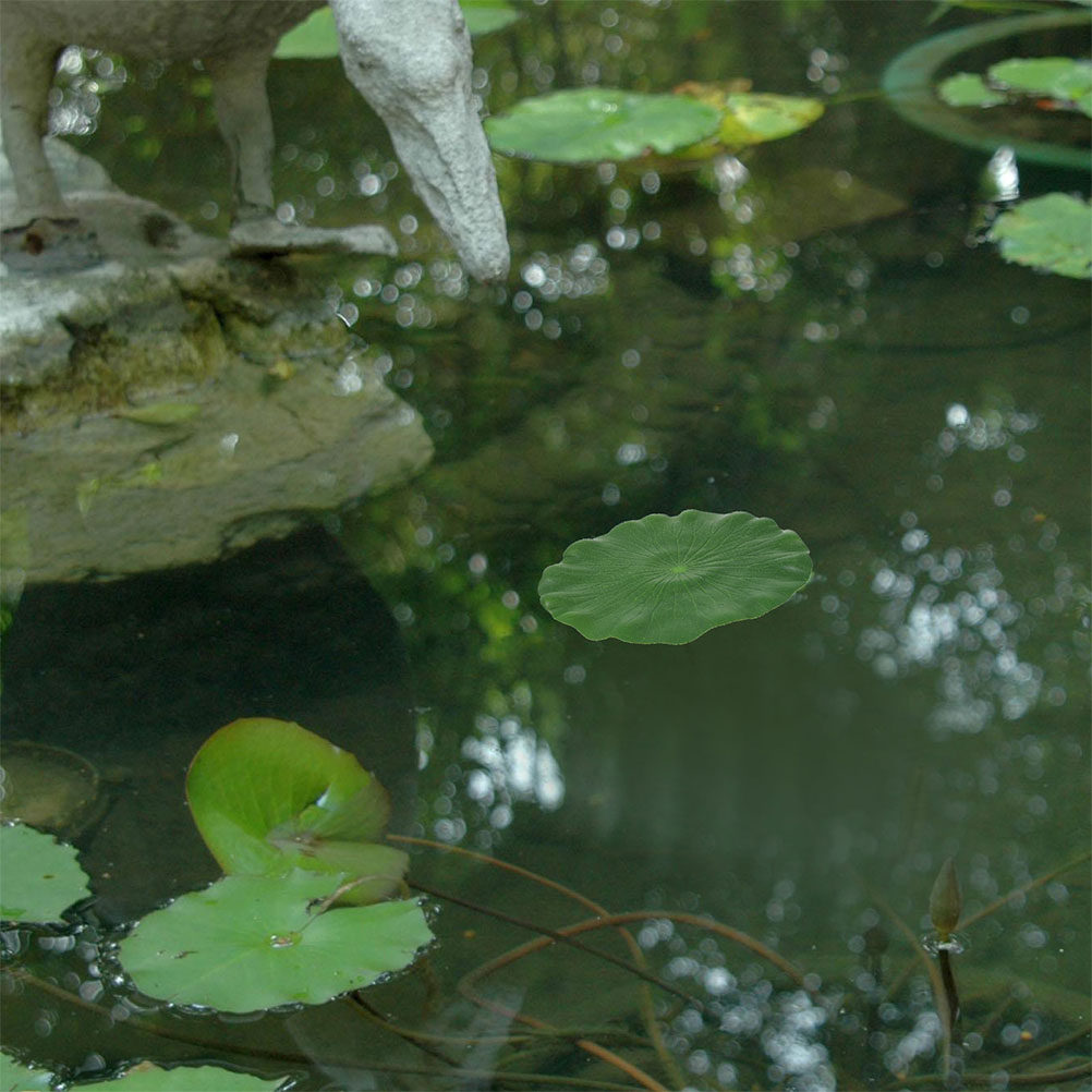 Aquarium Fish In Pond - 15Pcs Artificial Lily Pads Realistic Floating