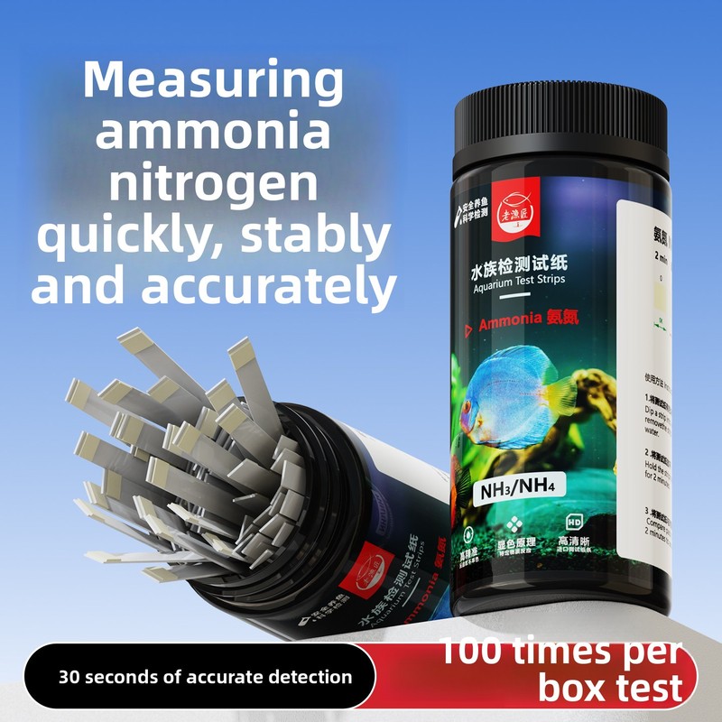Aquarium Fish In Pond - 8-in-1 Aquarium Test Strips - Quick