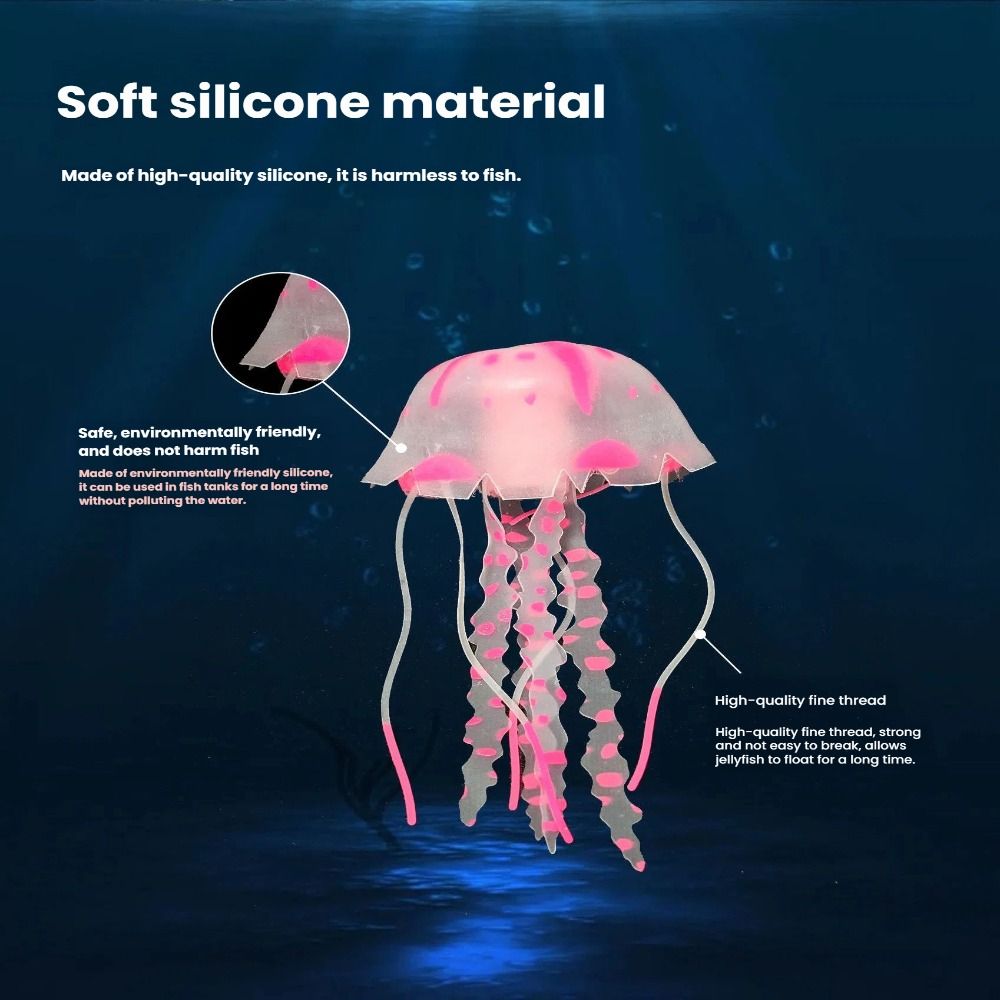 Silicone Simulated Jellyfish G - Aquarium Fish Discus review and price
