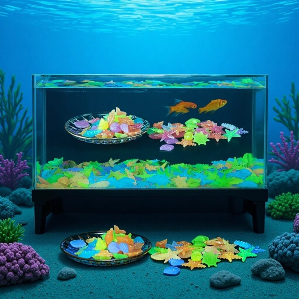 Glowing Luminous Ocean Stones  - Aquarium Decoration Rock review and price