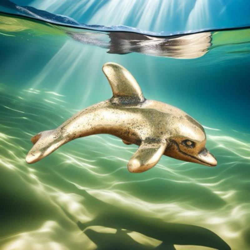 Hot Sale Brass Dolphin Figurin - Aquarium Fish Dolphin review and price