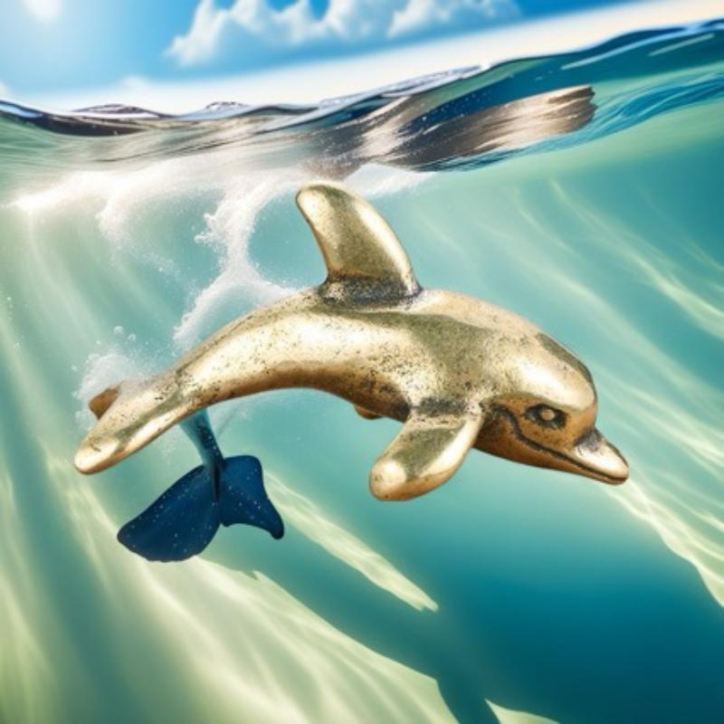 Hot Sale Brass Dolphin Figurin - Aquarium Fish Dolphin review and price