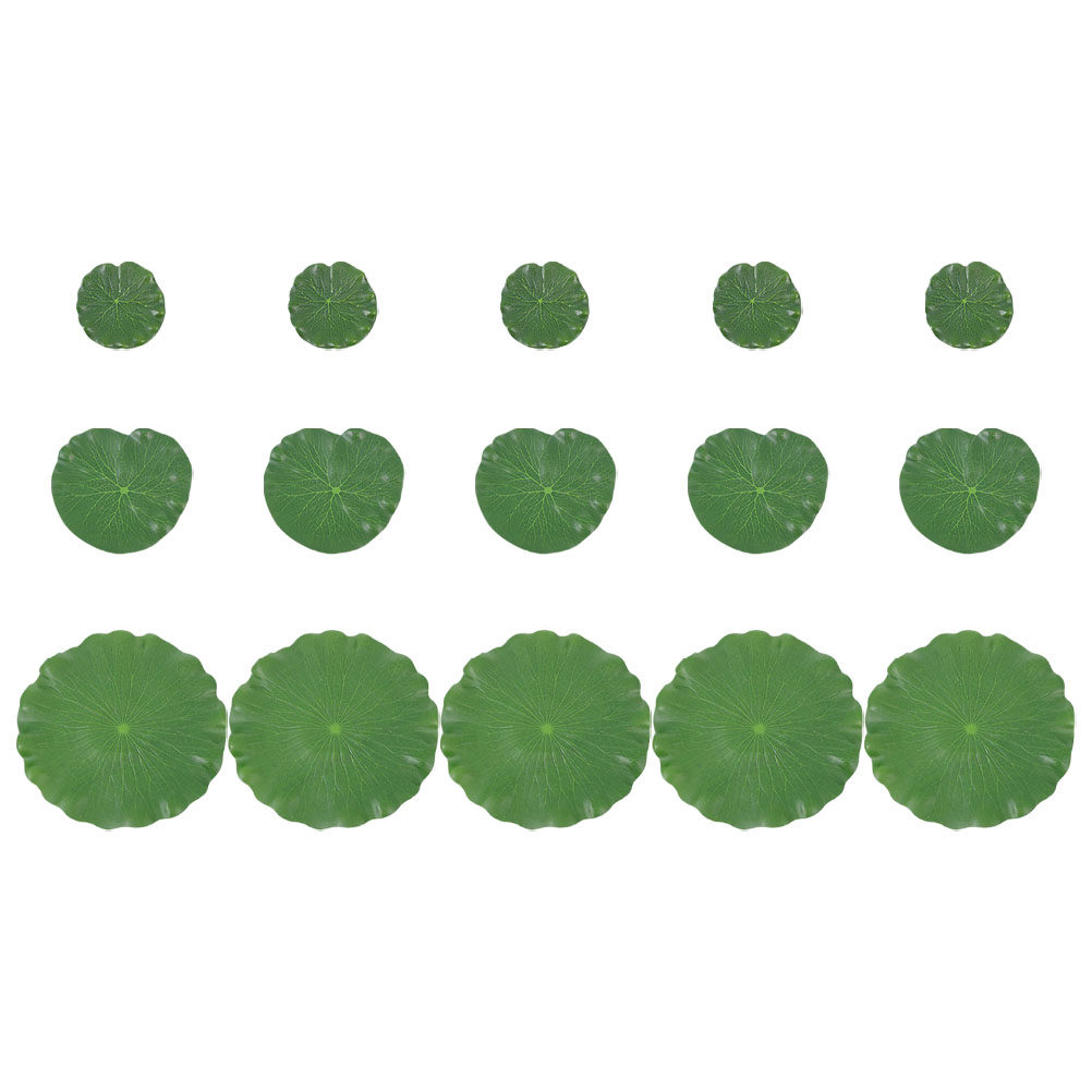 15Pcs Artificial Lily Pads Rea - Aquarium Fish In Pond review and price