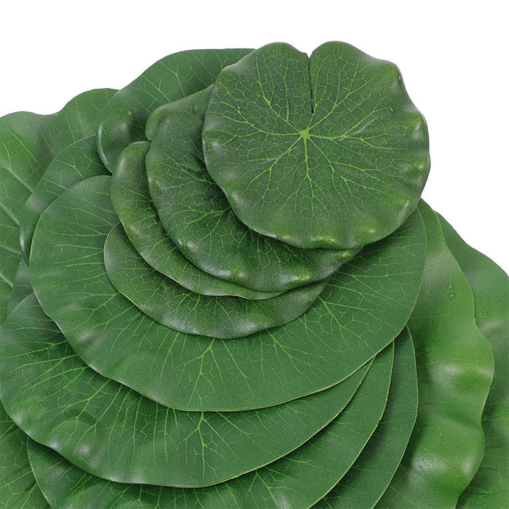 15Pcs Artificial Lily Pads Rea - Aquarium Fish In Pond review and price