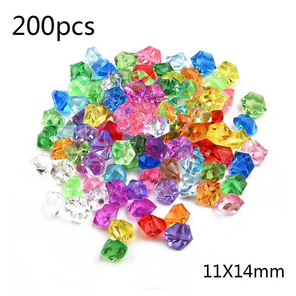 200pcs Acrylic Gem Stone Color - Aquarium Decoration Rock review and price
