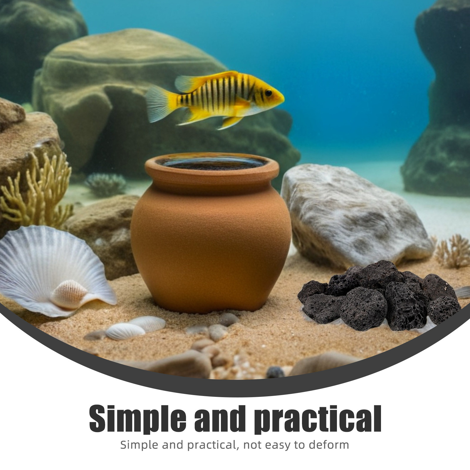 1Pack Natural Volcanic Stones  - Aquarium Decoration Rock review and price